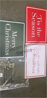 8pk  of 3 Christmas signs