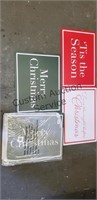 8pk of 3 Christmas signs