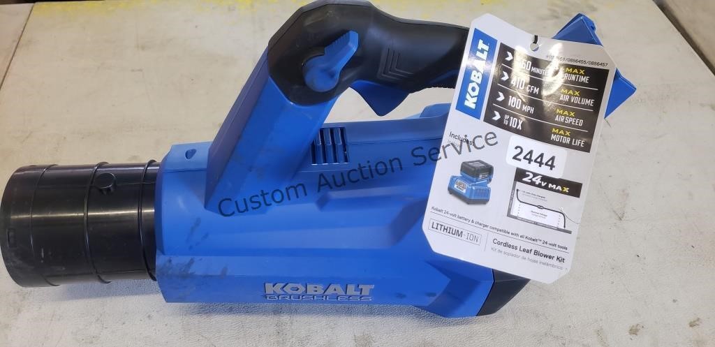 KOBALT CORDLESS LEAF BLOWER no battery