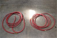 2  - 1/2 Inch Air Hoses, Approx 25 Ft