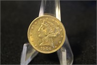 1906-D $5 Pre-33 Gold Liberty Head Coin