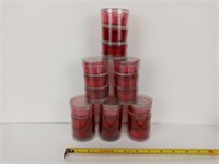 Tea Light Candles in glass holders Lot of 18