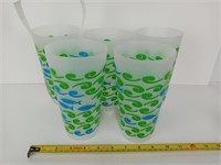 Coastal Collection Large Plastic Tumblers Lot of 5