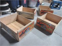 wooden crates .