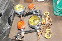 Utility Lights And 1/4 Ton Chain Fall