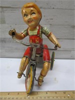 KIDDY CYCLIST TIN TOY