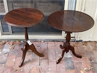 2 x Antique Timber Tables H650