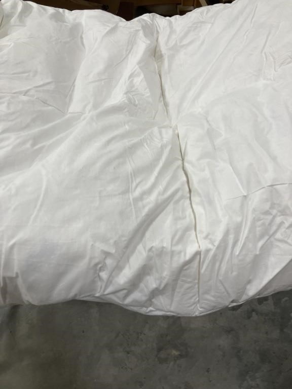 Down feather mattress, topper full-size