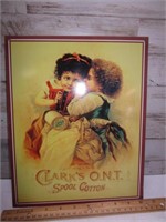 TIN CLARKS O.N.T. SPOOL SIGN