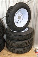 4 Utility Tires On Rims - 5.30-12