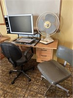Selection Office Furniture inc Desk Computer Fan
