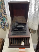 Early Edison Wind Up Phonograph Music Player