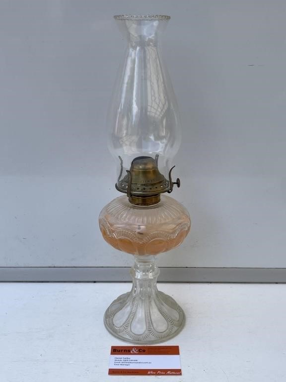 Glass Kerosene Lamp H420