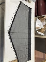 Pear age - black sheer curtain 51X24 “