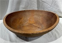 Gorgeous Dark Wooden Serving Bowl 15"