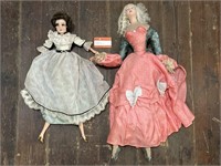 2 x Vintage Ladies Dolls L700 approximately