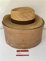 Early Hat Box w/- Mans Hat