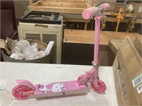 Pink unicorn kitty girls scooter