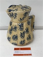 Blue Mottled Electric Jug Koster Pottery (no cord