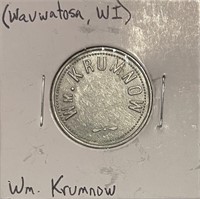 Wm. Krumnow 5 Cents Drink Token