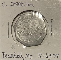 C. Stapleton 5 Cents Trade Token