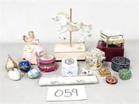 Jewelry / Trinket Caskets, Figurines (No Ship)