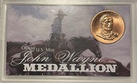 John Wayne Copper Medallion