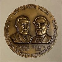 Offical Civil War Bronze Medallion 4.3 Oz.