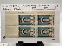 #1190  STAMP BLOCK NURSING STAMP W PL #S