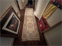 HAND KNOTED INDIAN RUG- MEASURES APX.
