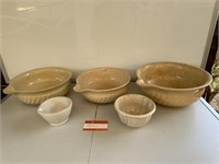 Selection Early Ceramic Mixing Bowls