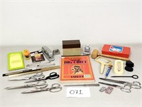 Vintage Scissors, Magnifiers, Calendar,...(No Ship