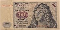 Germany 1970 10 Mark Banknote