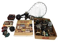 LARGE LOT OF FISHING REELS AND MORE