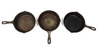 LODGE AND MORE CAST IRON SKILLETS