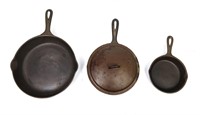 WAGNER AND MORE CAST IRON SKILLETS