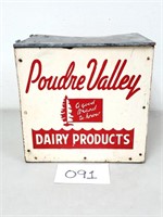Vintage Poudre Valley Dairy Milk Box (No Ship)