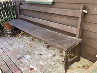 Early Timber Homestead Bench Seat 2350x980