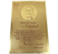 DOCTOR OF MOTORS AWARD PLAQUE