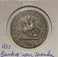 1857 Bank of Upper Canada Penny