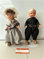 Pair 1930’s Dutch Dolls H300