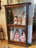 Timber Framed Display Cabinet (suit dolls etc -