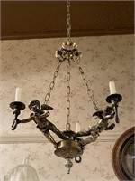 Antique Hanging Cherub Candle Light. Light H600