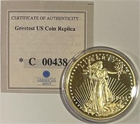 Ltd. Ed. Replica 1933 Gold Double Eagle