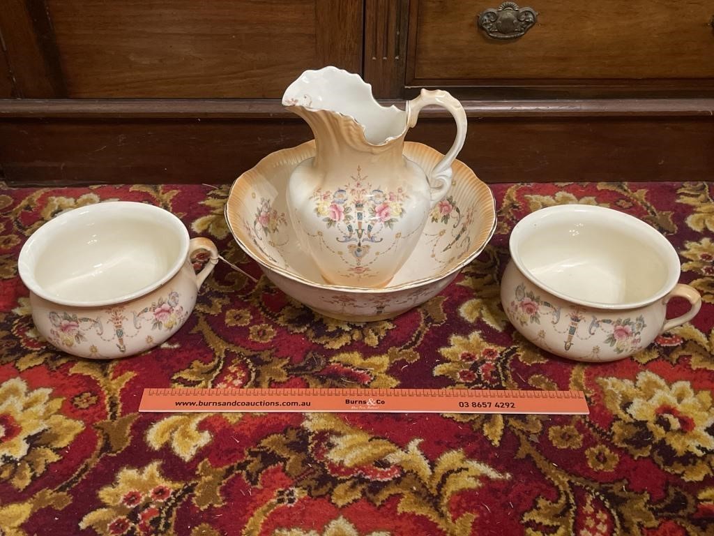 Antique Jug & Bowl Set (4 piece)