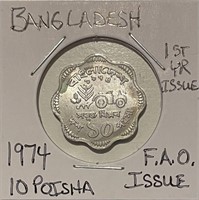 Bangladesh 1974 10 Poisha - F.A.O. Issue