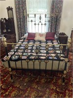 Antique Wrought Iron Double Bed 1400x2200
