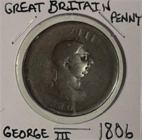 Great Britain 1806 George III Penny