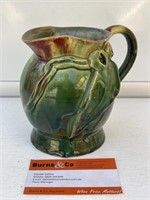 Unmarked Gum Leaves Aust Pottery Jug H135