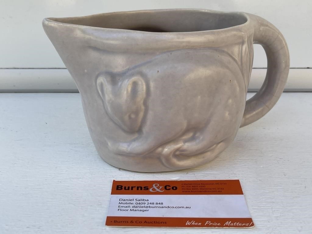 Unusual MELROSE Australian Pottery Possum Jug